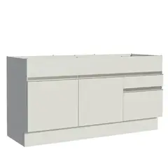 MADESA - Mueble de Cocina Glamy 150 cm - Mostrador para Lavadero