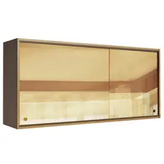 MADESA - Alacena de Cocina Emilly 105 cm 2 Puertas Corredizas de Cristal Reflex