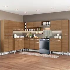 MADESA - Mueble de Cocina Integral de Esquina Emilly Big 513 cm