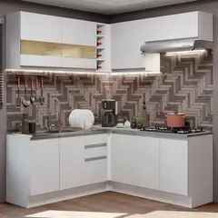 MADESA - Mueble de Cocina Integral de Esquina Glamy 349 cm 01