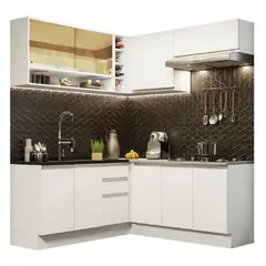 MADESA - Mueble de Cocina Integral de Esquina Glamy 349 cm - Con Lavadero 02