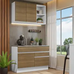 MADESA - Mueble de Cocina Integral Glamy 120 cm - Con Encimera