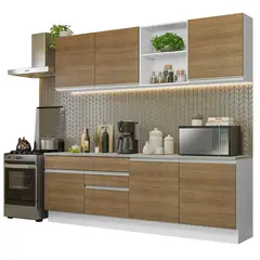 MADESA - Mueble de Cocina Integral Glamy 240 cm - Con Encimera