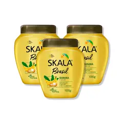 SKALA - MASCARA TRATAMIENTO 2EN1 BANANA E BACURI 1000G - 3 UNID