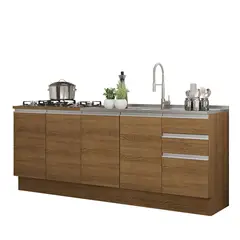 MADESA - Kit 2 Muebles de Cocina Glamy 200 cm