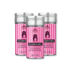 GENERICO - CERA FIJADOR DE CABELO 75G - SAMANTHA 3 UNID