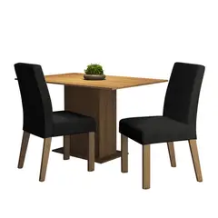 MADESA - Juego de Comedor Manu con 2 Sillas Oxford