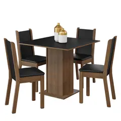 MADESA - Juego de Comedor Alana con 4 Sillas