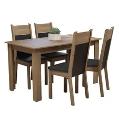 MADESA - Juego de Comedor Cali con 4 Sillas