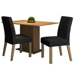MADESA - Juego de Comedor Tainá con 2 Sillas Oxford