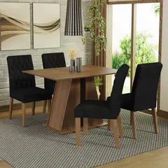 MADESA - Juego de Comedor Gisele con 4 Sillas Oxford