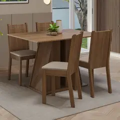 MADESA - Juego de Comedor Marilyn con 4 Sillas
