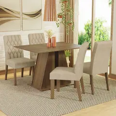 MADESA - Juego de Comedor Gisele con 4 Sillas