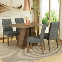 MADESA - Juego de Comedor Gisele con 4 Sillas