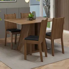 MADESA - Juego de Comedor Marilyn con 4 Sillas