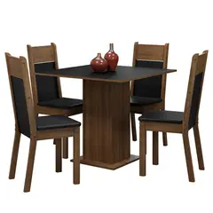 MADESA - Juego de Comedor Claire con 4 Sillas