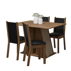 MADESA - Juego de Comedor con Sophie 4 Sillas