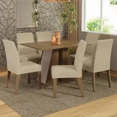 MADESA - Juego de Comedor Cheryl con 6 Sillas