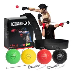 GENERICO - Pelotas de Reflejos x4 para BOX y MMA