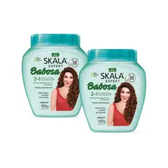 SKALA - MÁSCARA DE TRATAMIENTO 2 EN 1 EXPERT BABOSA ALOE VERA POTE 1000G 2 UNID
