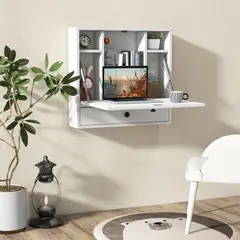 VENTITAS HOME - Escritorio Flotante Lucille Color Blanco