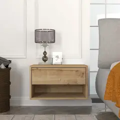 VENTITAS HOME - Velador Flotante Charlize Color Macadamia