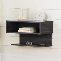 VENTITAS HOME - Velador Flotante Miller Color Carbón