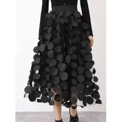 GENERICO - Falda Elegante con Lunares - Carolina