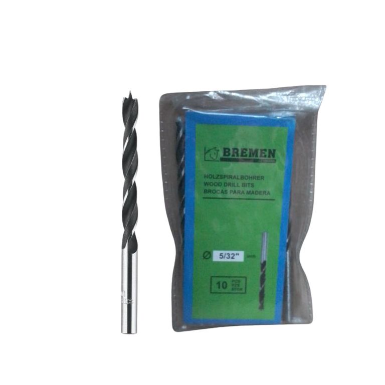 Pack x 10 : Broca para Madera 5/32"  - Gris