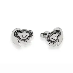 GENERICO - Arete Rey león plata - Musas Vanidosas