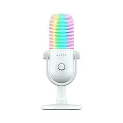 RAZER - Microfono Gamer Seiren V3 Chroma Usb Sensor Touch Silent White