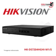 HIKVISION - DVR 4CH 1 HDD 720P CON AUDIO - 220V HK-DS7204HGHI-M1/S