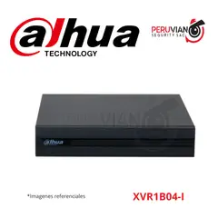 DAHUA - DVR 4CH PENTABRIDO - H.265+ - 720P - WIZSENSE - 1 HDD - 4+1CH IP XVR1B04-I