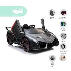 GENERICO - Carrito a Batería para niño Venon LAMBORGHINI color Negro