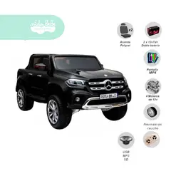 GENERICO - Carrito a Batería para niño Camioneta X CLASS color Negro