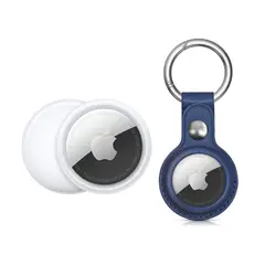APPLE - AirTag Pack 1 Und + Llavero porta airtag azul