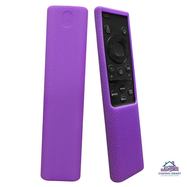 Funda Protector Para Control Samsung Qled Planito Morado