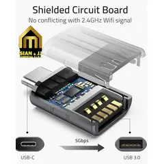 GENERICO - ADAPTADOR CONECTOR MICRO TIPO C MACHO A USB HEMBRA