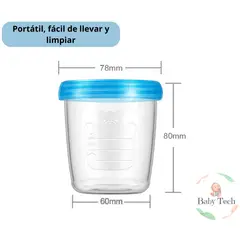 GENERICO - Vasos almacenadores de leche materna Unidad
