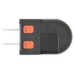 GENERICO - ENCHUFE PLANO 15A REVERSIBLE GRIS/NARANJA 125/250V