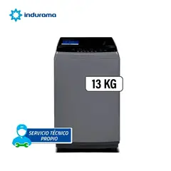 INDURAMA - LAVADORA 13KG CARGA SUPERIOR LRI13DGR GRIS OSCURO