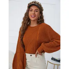 TAIS PRINCESS - Chompa unicolor de manga obispo