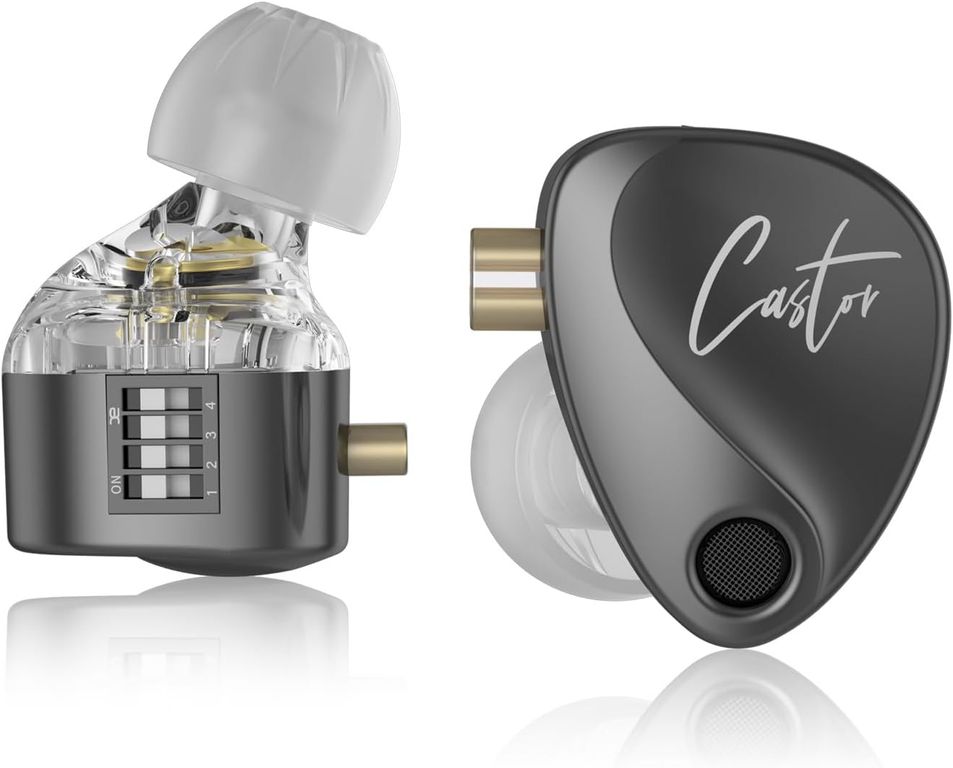 Audifonos Castor Harman Bass Edition IEM Microfono - Negro