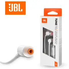 JBL - Audifono T110 Con Cable y Microfono - Blanco