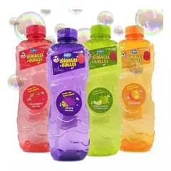 GENERICO - Liquido para burbujas en botella con aroma, 1 litro