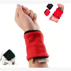 GENERICO - Muñequera Secreta Tarjetero Monedero Sudadera Deportivo