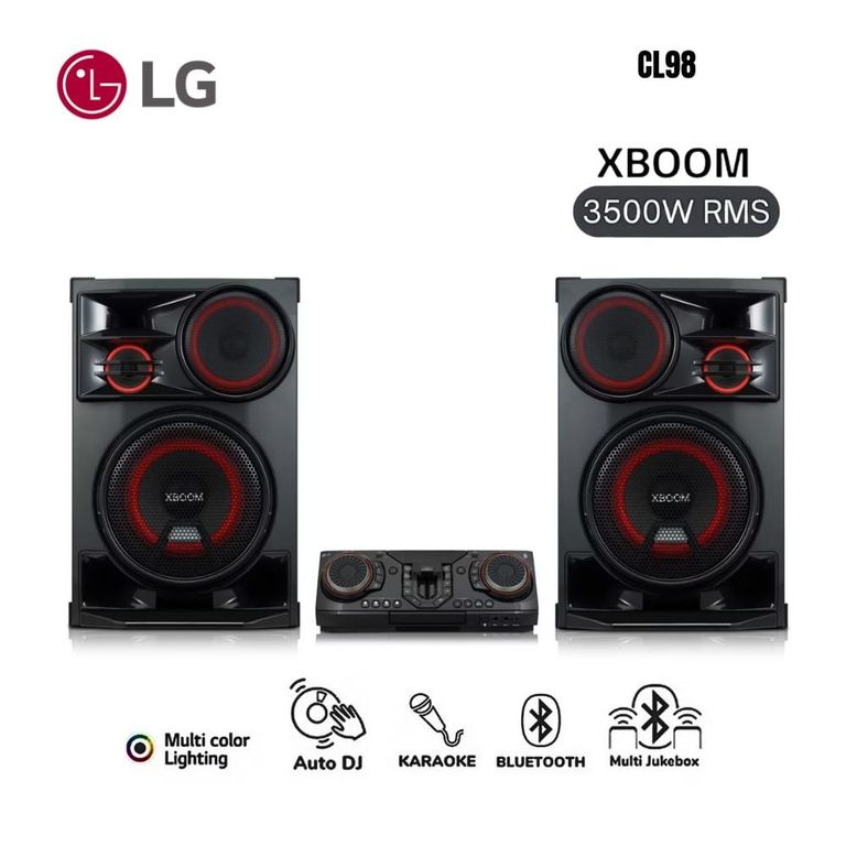 Equipo de Sonido CL98 Bluetooth XBOOM 3500 Watts - Negro