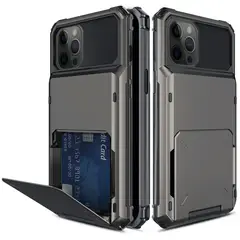 GENERICO - Carcasa Case iPhone 14 Tarjetero Wallet