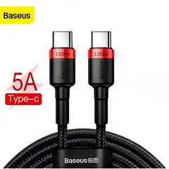 BASEUS - Cable 100w 2m USB C a C datos 480mbps uso rudo