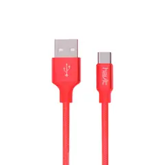 HAVIT - CABLE DE DATOS TRENZADO CB8709 USB A TIPO C ROJO